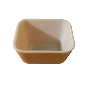 VINTAGE 501 PYREX 1 1/2 CUP SMALL REFRIGERATOR DISH NO LID‎ BUTTERFLY GOLD